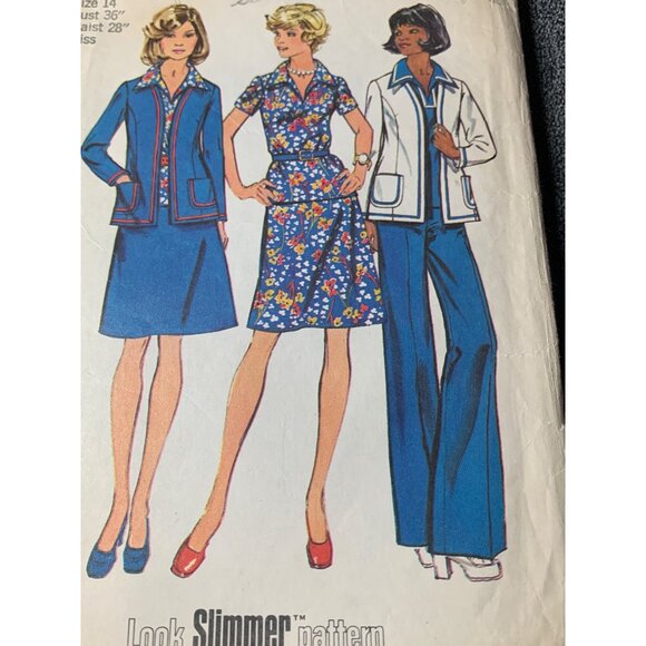 Simplicity Misses Top Skirt Pants Sewing Pattern sz 14 6167 - uncut - Picture 2 of 9